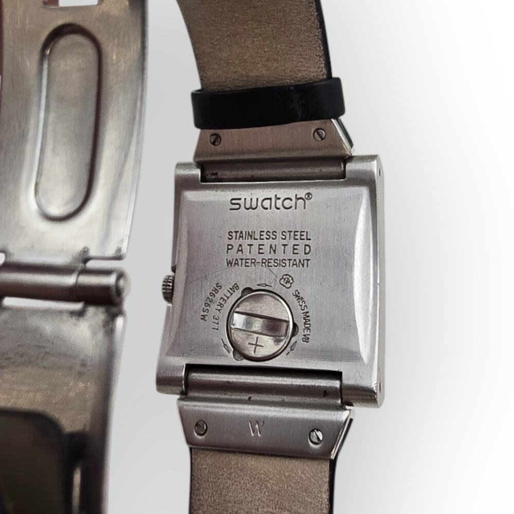 Swatch Rectangular Quartz Watch AG 2006 Adjustabl… - image 7
